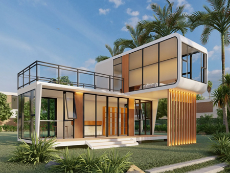 Double story apple cabin