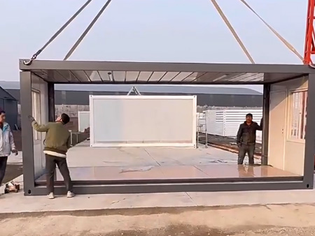 Double-wing expandable container house